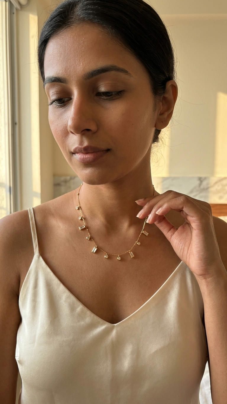 Alba 18k gold plated necklace (1 piece left)
