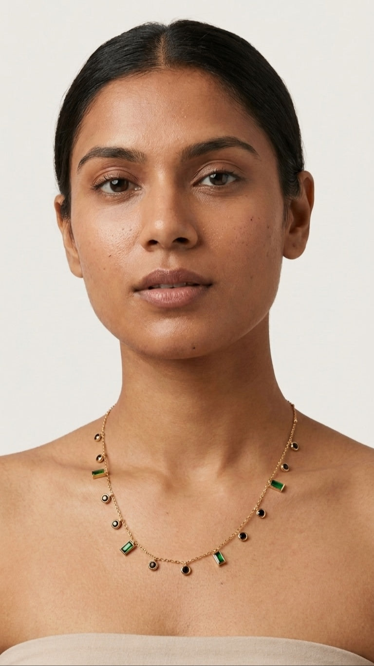 3 Tier Stella Layered Necklace Set 18k Gold plated